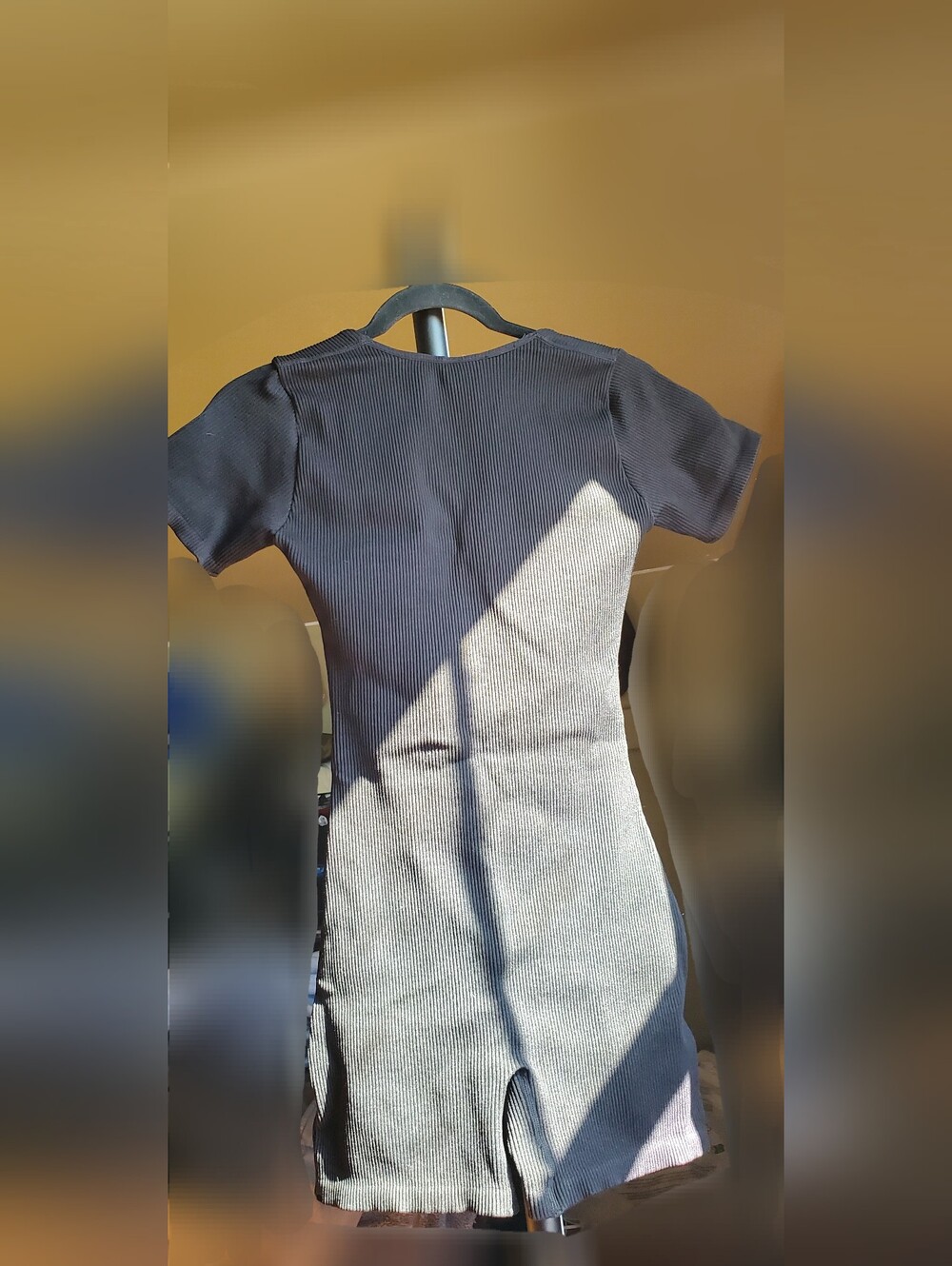 Ribbed Square-Neck Short Ribbed Romper - Picture 2 of 7